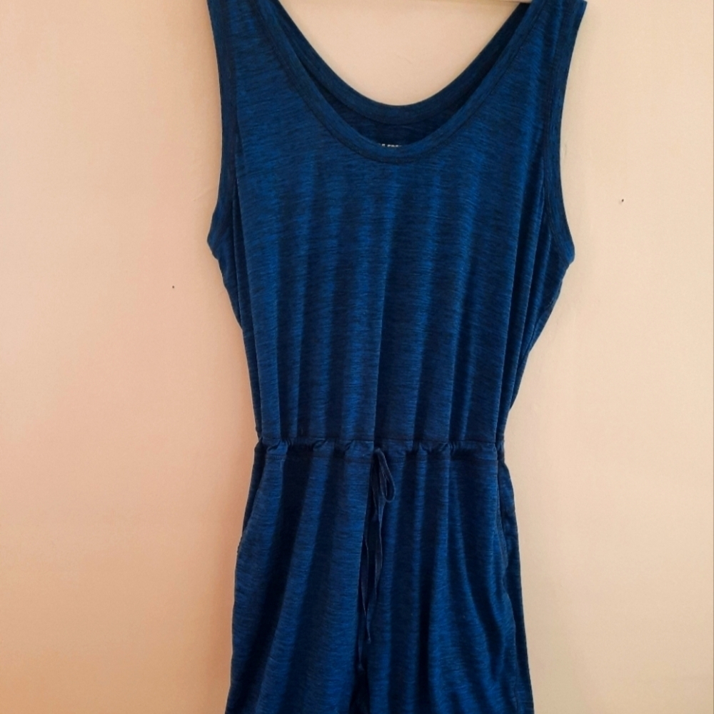 Long,  blue 2x pant/ jumpsuit.